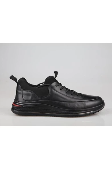 Siyah Erkek Günlük Ayakkabı 18450 Hakiki Deri