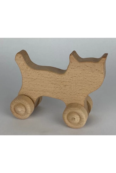 Ahşap Oyuncak Kedi - 2