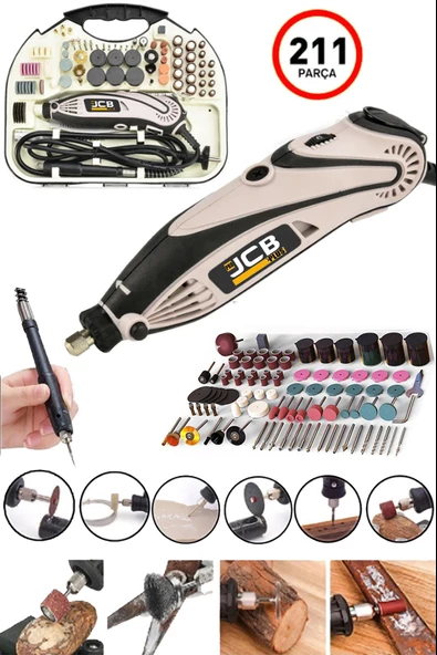 Projcb Plus Devir Ayarlı Gravür Oyma Yazı Yazma Makinesi Uzatma Spiralli 750 W Esnek Şaftlı 211 Pcs Set Hediyeli