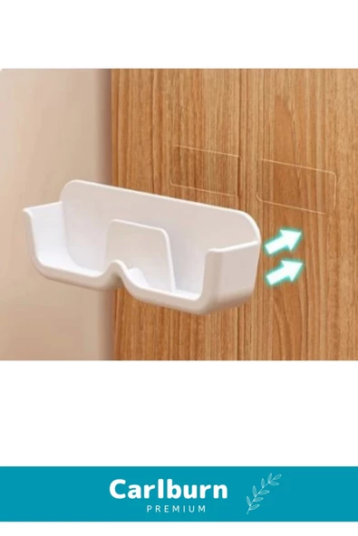 Özel Üretim Dolap İç Dışı Ayna Kenarı Banyo Duvar Kendinden Yapışkanlı Şeffaf Gözlük Standı - 5 Adet - 3