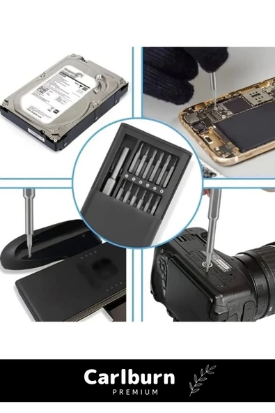 Özel Üretim Dayanıklı Güvenilir Ergonomik Başlıklı Pratik Taşınabilir 25 Parça Tornavida Seti - 2