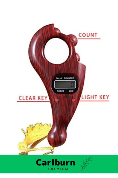 Özel Üretim Sağlam Dayanıklı Reset Düğmeli Otomatik Kapanma Tesbih Model Dijital Zikirmatik - 3