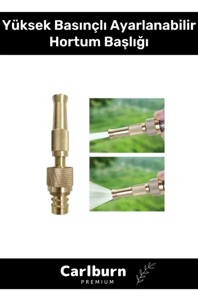 Premium Seri 15mm Bahçe Araba Dış Cephe Balkon Yüksek Basınçlı Ayarlanabilir Hortum Başlığı