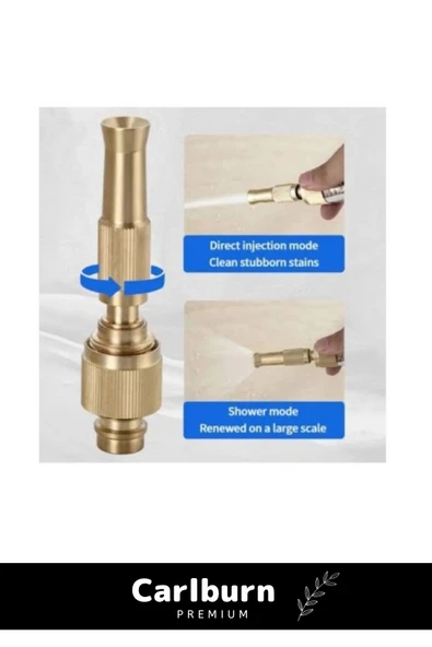 Premium Seri 15mm Bahçe Araba Dış Cephe Balkon Yüksek Basınçlı Ayarlanabilir Hortum Başlığı - 2