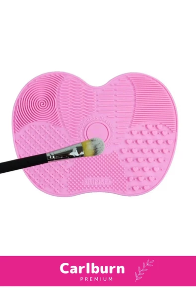 Özel Üretim Pratik Yıkanabilir Kurutulabilir Silikon Makyaj Fırçası Süngeri Temizleme Matı Aparatı - 5