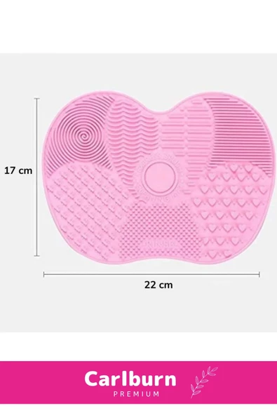 Özel Üretim Pratik Yıkanabilir Kurutulabilir Silikon Makyaj Fırçası Süngeri Temizleme Matı Aparatı - 4