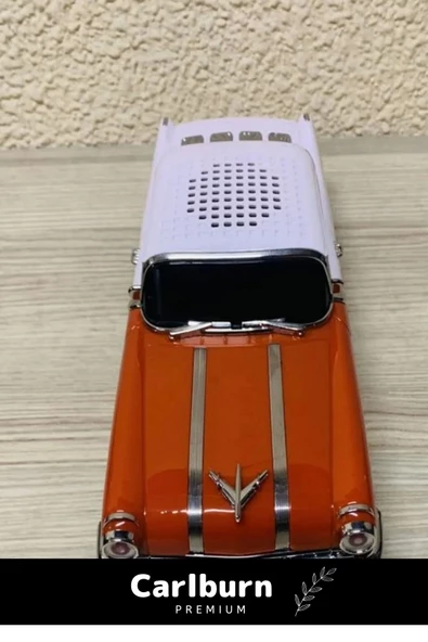 Özel Üretim Nostaljik Pontiac Araba 1955 Model Bluetooth Hoparlör Fm Radyo USB Aux Destekli Speaker - 6
