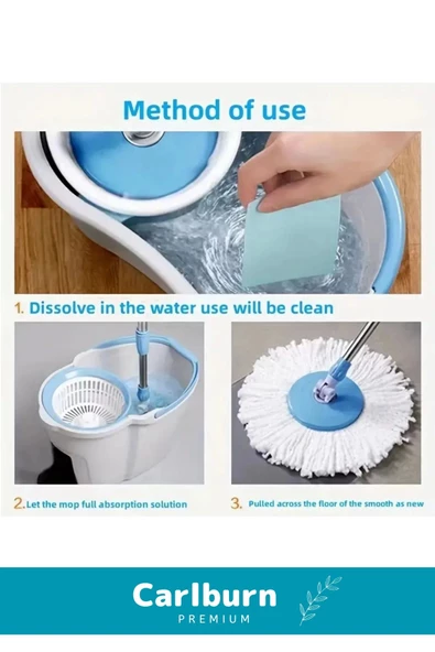 Özel Üretim Parçalanabilir Güçlü Formül Dükkan Fayans Ahşap Zemin Temizleme Parlatma Tableti 20 Adet - 2