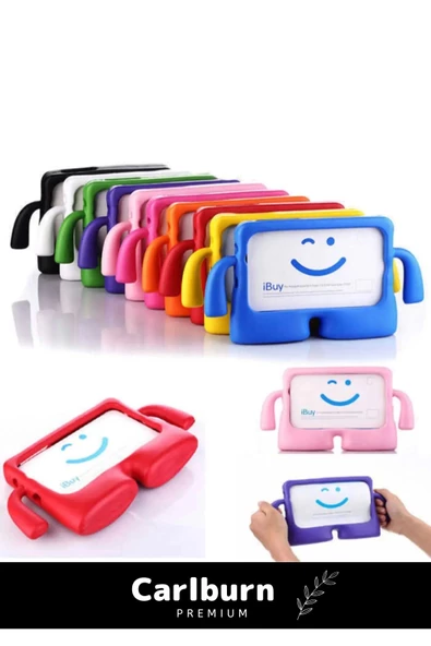 Özel Üretim Apple Ipad 7. 8. 9. Nesil 10.2 Inç Yumuşak Dokulu Tutacaklı Tam Koruma Standlı Kids - 2