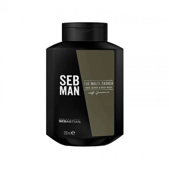 Sebastian Seb Man the Multi Tasker 3'in1 Saç, Sakal ve Vücut Şampuanı 250 ml