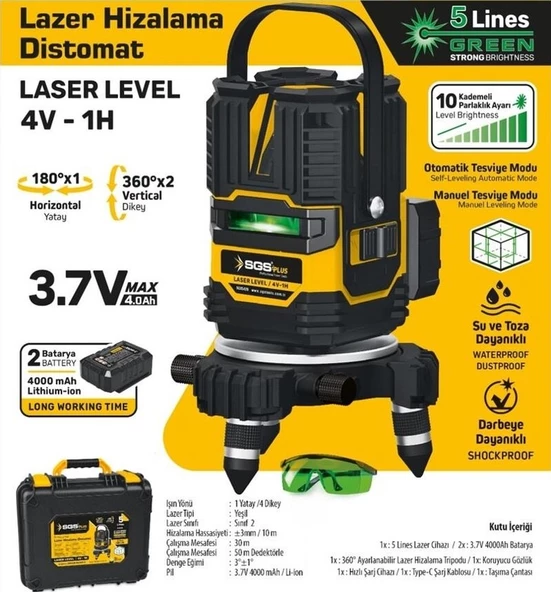 SGS  5428 Lazer Hizalama Distomat Şakül 5 Line - 2
