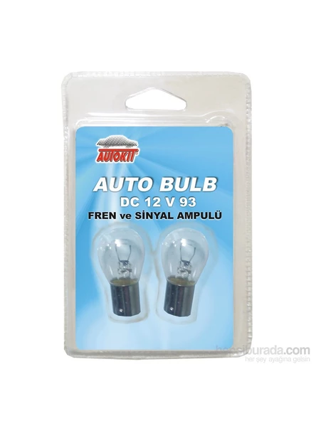 Autokit 12 V 93 Ampul 2 Li Set