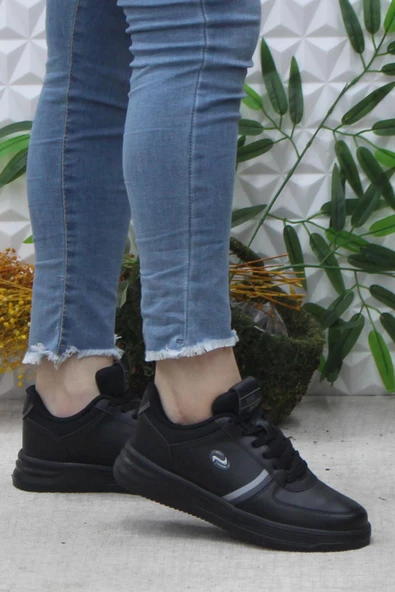 Fort Row Luna Siyah Rahat Hafif Sneaker Kadın Spor Ayakkabı ürün görseli