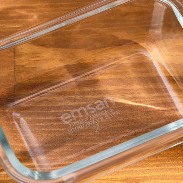 EMSAN SOFT 640 ML BOROSİLİKAT SAKLAMA KABI - 4