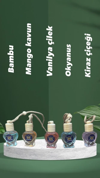 Alpzade Dekoratif Araç Kokusu 5' li Set