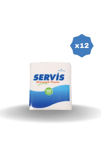 Servis SERVİS PEÇETE 100'LÜ X 12 ADET