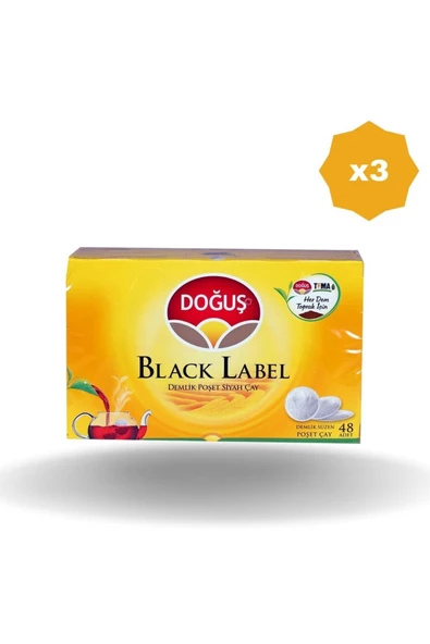 Doğuş DOĞUŞ BLACK LABEL DEMLİK POŞET 48'Lİ X 3 ADET