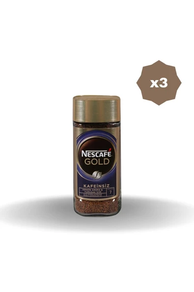 Nescafe GOLD KAFEİNSİZ 100 GR X 3 ADET