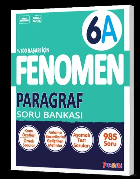 FENOMEN YAYINLARI 6 Paragraf A Soru Bankası