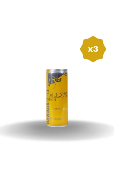 Red Bull REDBULL ENERJİ İÇECEĞİ YELLOW EDİTİON 250 ML X 3 ADET
