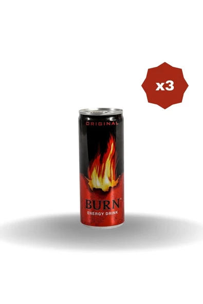 Burn ENERJİ İÇECEĞİ 250 ML X 3 ADET