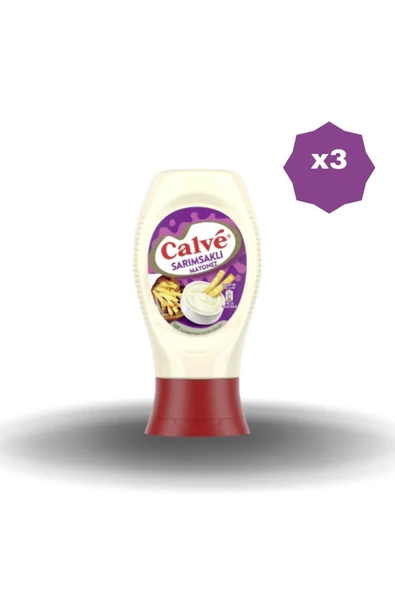 Calve SARIMSAKLI MAYONEZ 350 GR X 3 ADET