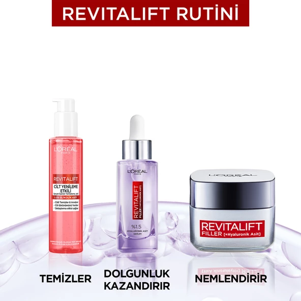 L'Oréal Paris Revitalift Cilt Yenileme Etkili Temizleme Jeli 150ML - Glikolik Asit - 6