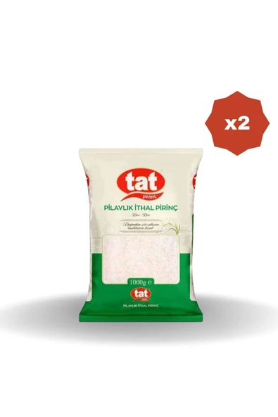 Tat İTHAL PİLAVLIK PİRİNÇ 1 kg X 2 ADET