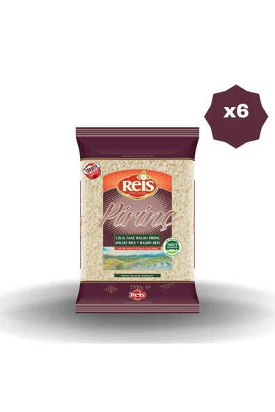 Reis GÖNEN BALDO PİRİNÇ 2,5 KG x 6 ADET