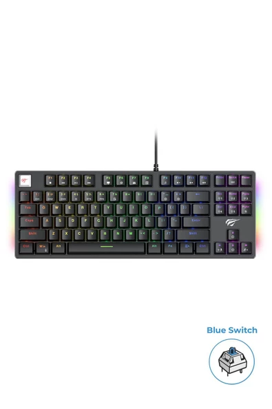 Havit Gamenote Kb890l Rainbow Rgb Mekanik Klavye - Anti Ghosting Blue Switch - 8