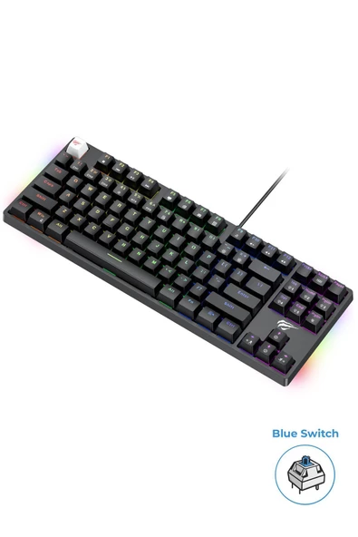 Havit Gamenote Kb890l Rainbow Rgb Mekanik Klavye - Anti Ghosting Blue Switch - 7
