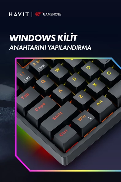 Havit Gamenote Kb890l Rainbow Rgb Mekanik Klavye - Anti Ghosting Blue Switch - 4