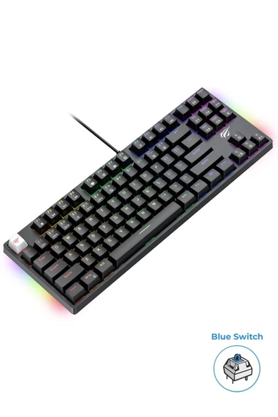 Havit Gamenote Kb890l Rainbow Rgb Mekanik Klavye - Anti Ghosting Blue Switch