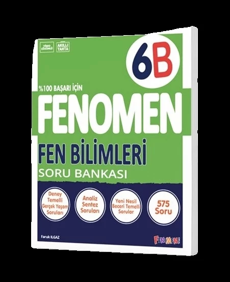 FENOMEN YAYINLARI 6 Fen Bilimleri B Soru Bankası