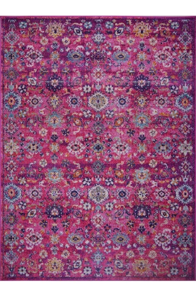 Konfor Vintage 7653 Pembe Eskitme Dokuma Halı - 3