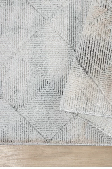 Konfor Parla 5784 Kadife İplikli Salon Mutfak Oturma Odası Halısı Modern Dokuma Halı - Resim 4