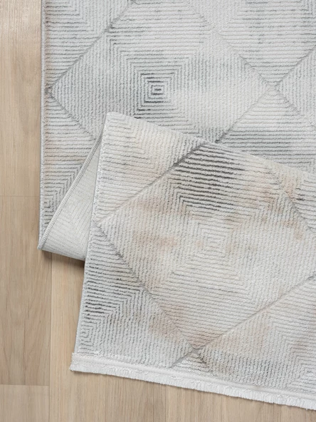 Konfor Parla 5784 Kadife İplikli Salon Mutfak Oturma Odası Halısı Modern Dokuma Halı - Resim 3