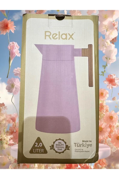 Relax Çift Kat Paslanmaz Çelik 2 Litre Termos