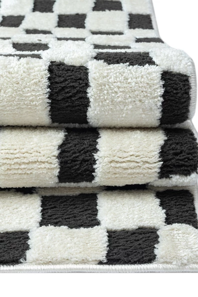 Konfor Jung 7185 Modern Dokuma Yumuşak Post Shaggy Halı - Resim 2