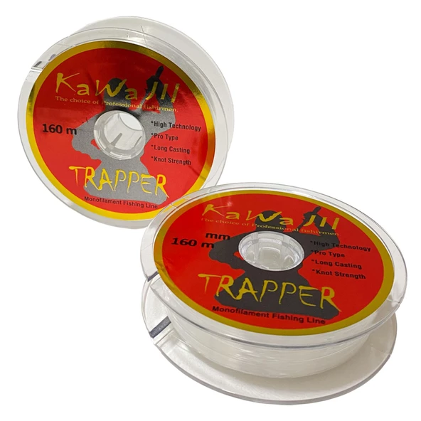 Kawa Jil Trapper 160m Şeffaf Monofilament Misina  0.20mm / 5.20kg