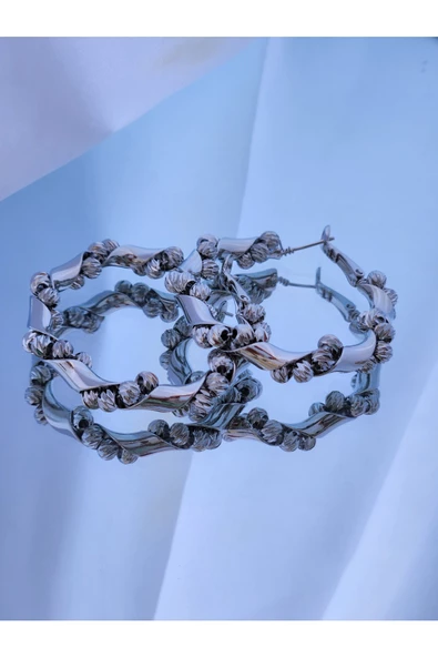 Dorika Sarmal Model Halka Model Silver Gümüş Renk - Resim 3
