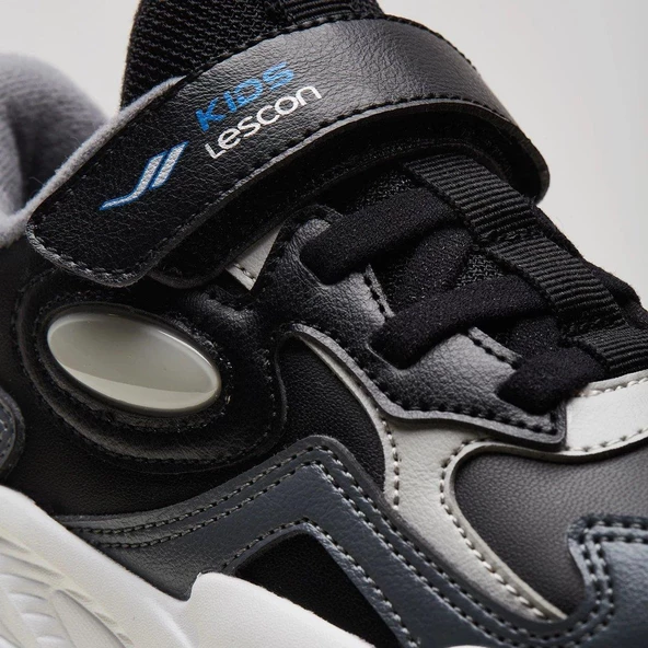 Lescon Flow Siyah Erkek Çocuk Spor Ayakkabı - Resim 7