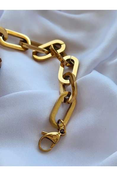 Zincir Künye Model Çelik Bileklik - 3