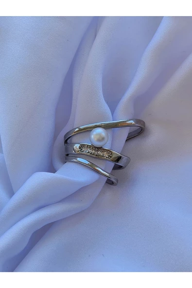 İnci Model Kıkırdak Küpesi Ear Cuff Silver Renkli - 2