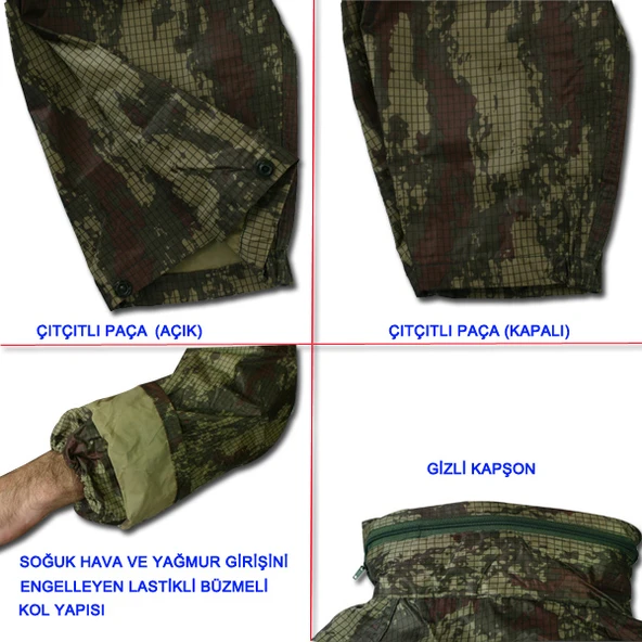 Savage Imperteks Takım Yağmurluk 11010 (Dijital Kamuflaj) XL - 3
