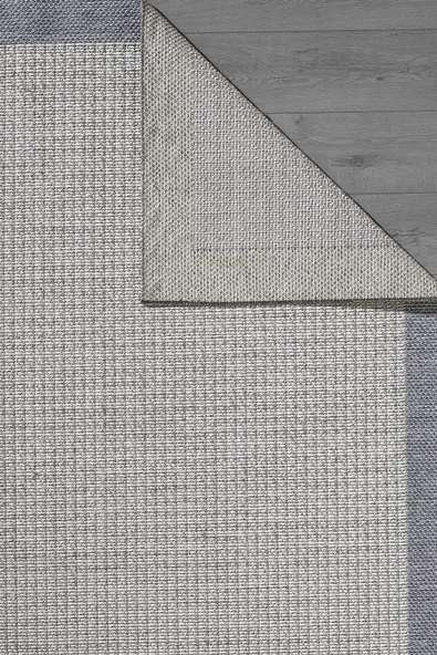 Konfor Sisalux 3092 Gri Jüt Tabanlı Modern Dokuma Kilim Sisal Hasır Halı - 5