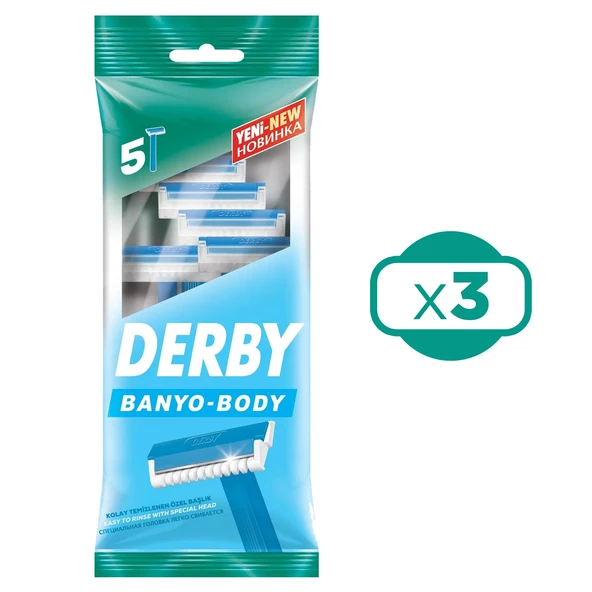 Derby Banyo 5 li Poşet Tıraş Bıçağı x 3 Adet - 2