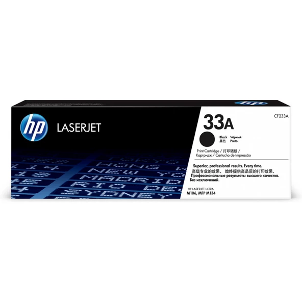 HP CF233A 33A Siyah Orijinal LaserJet Toner Kartuşu