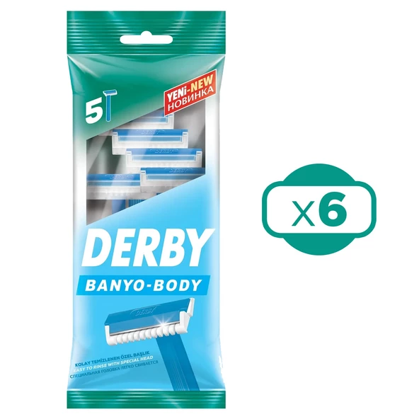 Derby Banyo 5 li Poşet Tıraş Bıçağı x 6 Adet - 2
