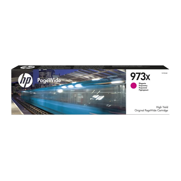 HP F6T82AE (973X) MACENTA YUKSEK KAPASITELI PAGEWIDE MUREKKEP KARTUSU 7000 SAYFA